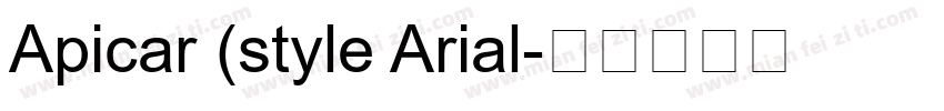 Apicar (style Arial字体转换